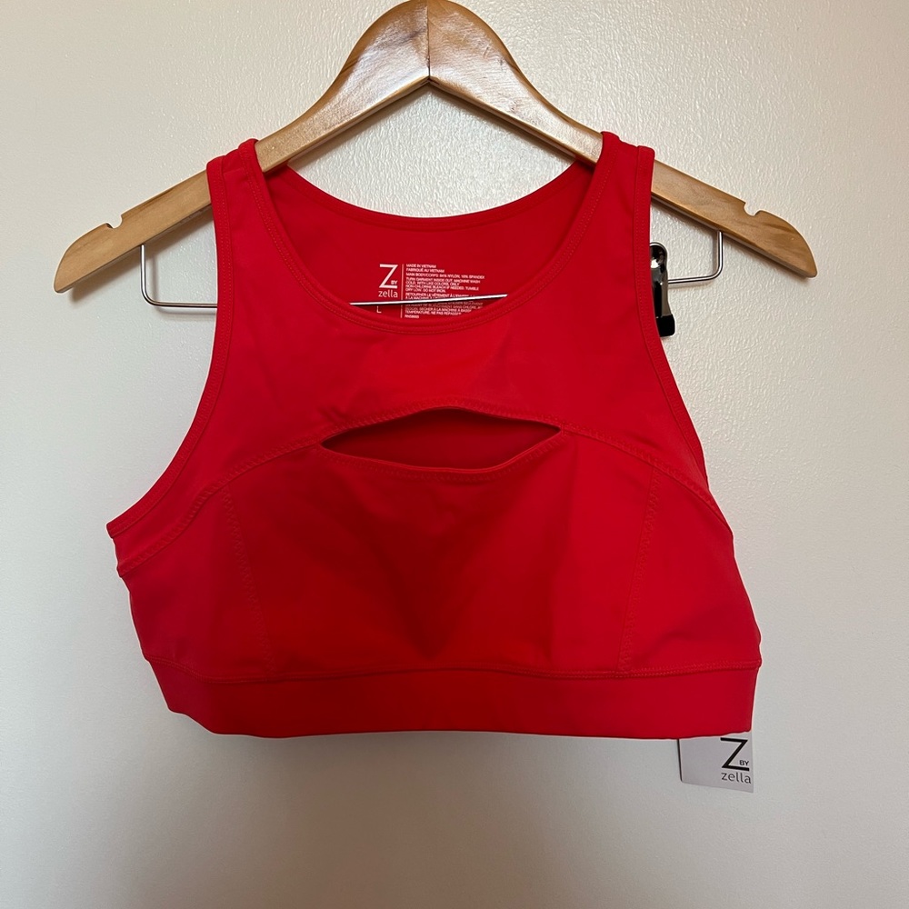 Red Sports Bra by Zella - Size L